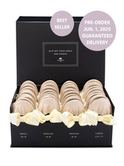 2025 June Pre-Order - 20 Pairs of Black Velvet Rescue Flats (BLACK Display Box)