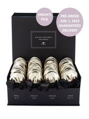 2025 June Pre-Order - 20 Pairs of Gold Rescue Flats (BLACK Display Box)