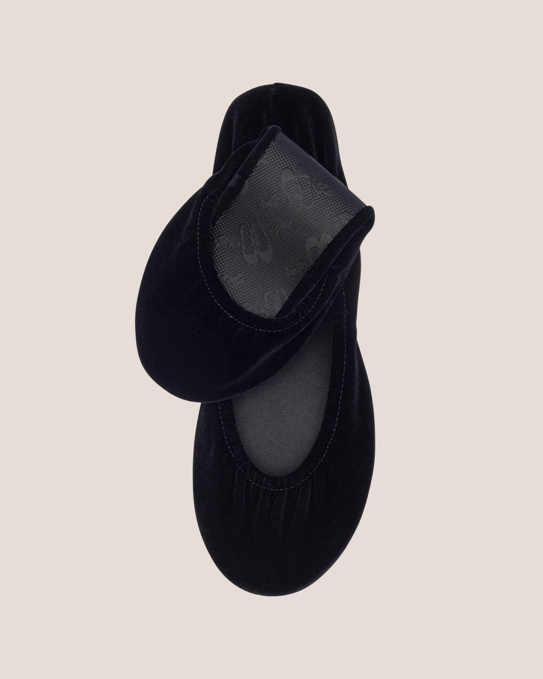 Black Velvet Rescue Flats