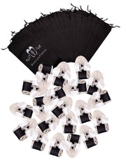 20 Pairs of Silver Rescue Flats (BLACK Display Box)