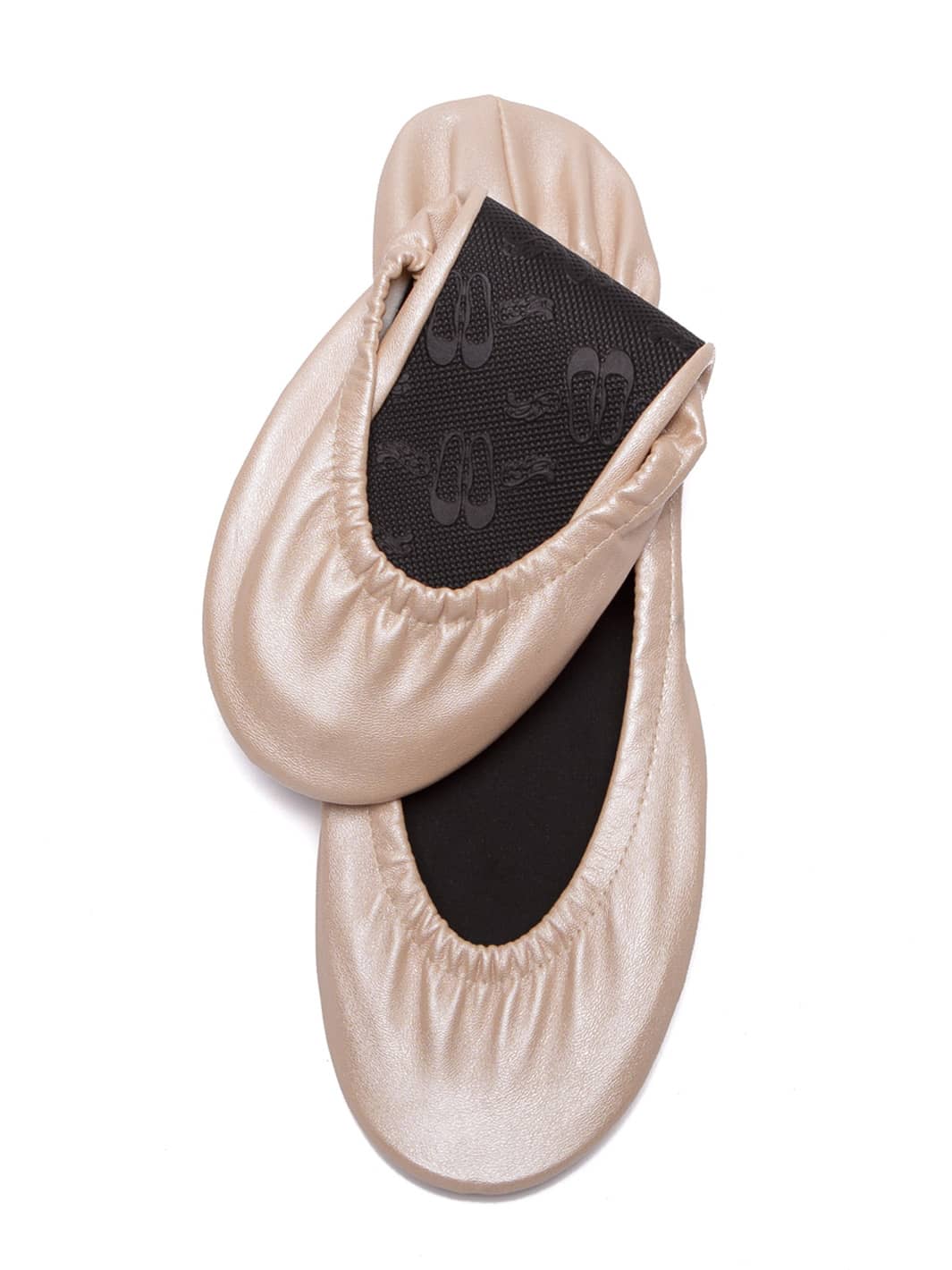 20 Pairs of Champagne Rescue Flats (WHITE Display Box)