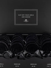 2025 June Pre-Order - 20 Pairs of Black Velvet Rescue Flats (BLACK Display Box)