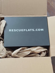 20 Pairs of Royal Blue Velvet Rescue Flats (BLACK Display Box)